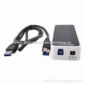 USB3.0 Super Speed 7 Ports 2A Charging Hub, 5Gbps, Microsoft's Windows, Apple's Mac, Linux